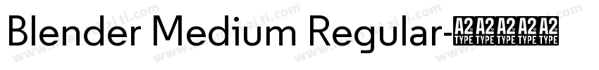 Blender Medium Regular字体转换